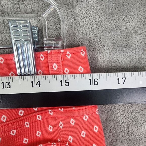 Women's Rafaella Comfort Red Diamond Print Pants Stretch Size 10 - Picture 10 of 13